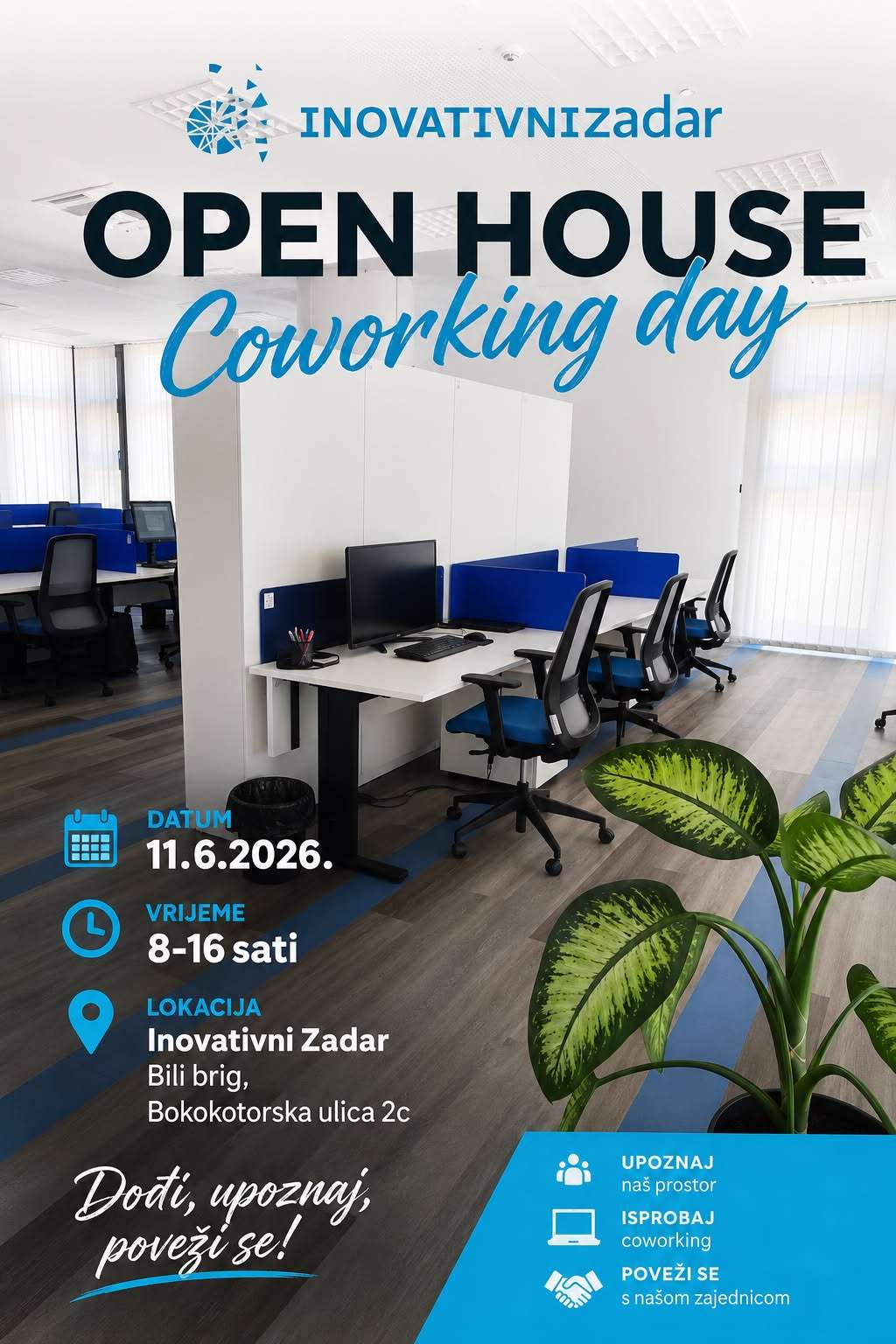 Open House Coworking Day - Inovativni Zadar Bili brig